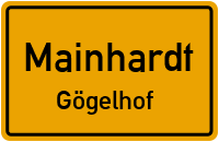 Straßenverzeichnis Mainhardt Gögelhof