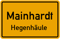 Straßenverzeichnis Mainhardt Hegenhäule