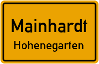 Straßenverzeichnis Mainhardt Hohenegarten