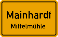 Straßenverzeichnis Mainhardt Mittelmühle