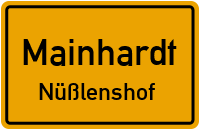Straßenverzeichnis Mainhardt Nüßlenshof
