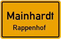 Straßenverzeichnis Mainhardt Rappenhof