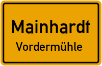 Straßenverzeichnis Mainhardt Vordermühle