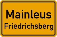 Straßenverzeichnis Mainleus Friedrichsberg