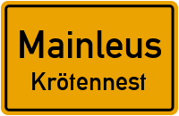 Straßenverzeichnis Mainleus Krötennest