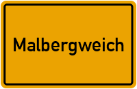 City Sign Malbergweich