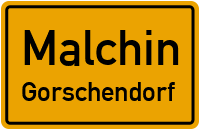 Dorfstraße Gorschendorf in MalchinGorschendorf