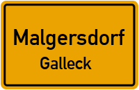 Straßen in Malgersdorf Galleck