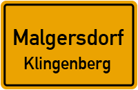 Straßen in Malgersdorf Klingenberg