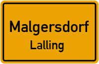Straßen in Malgersdorf Lalling