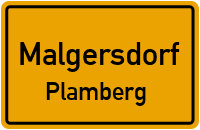 Straßen in Malgersdorf Plamberg