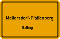 Straßenverzeichnis Mallersdorf-Pfaffenberg Galling