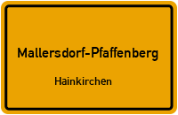 Straßenverzeichnis Mallersdorf-Pfaffenberg Hainkirchen