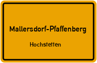 Hochstetten in Mallersdorf-PfaffenbergHochstetten