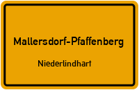 Straßenverzeichnis Mallersdorf-Pfaffenberg Niederlindhart
