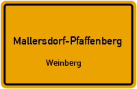 Straßenverzeichnis Mallersdorf-Pfaffenberg Weinberg
