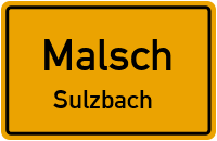 Bergstraße in MalschSulzbach