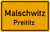 Alte Dorfstraße in MalschwitzPreititz
