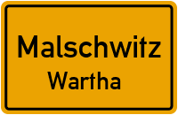 Warthaer Dorfstraße in MalschwitzWartha