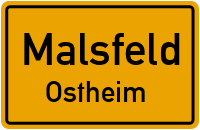 Straßenverzeichnis Malsfeld Ostheim