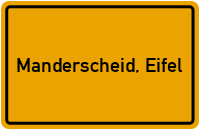 City Sign Manderscheid, Eifel