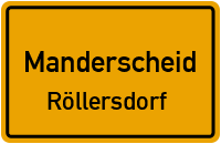 Straßen in Manderscheid Röllersdorf