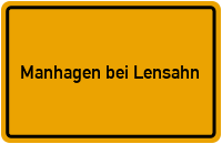 City Sign Manhagen bei Lensahn
