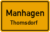 Dorfstraße in ManhagenThomsdorf