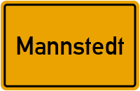Ortsschild von Gemeinde Mannstedt in Thüringen