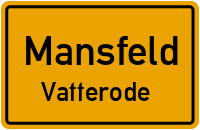 Dorfstraße Vatterode in MansfeldVatterode