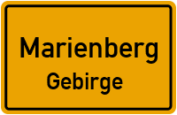 Straße des Kindes in MarienbergGebirge