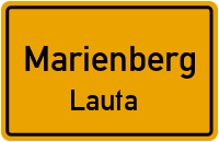 Dorfstraße in MarienbergLauta