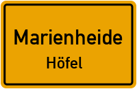 Straßenverzeichnis Marienheide Höfel