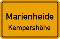 Mühlenweg in MarienheideKempershöhe