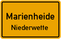 Wettestraße in MarienheideNiederwette
