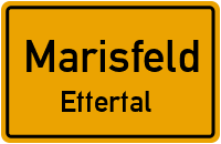 Ortsschild Marisfeld / Ettertal