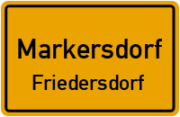 Kirchweg in MarkersdorfFriedersdorf
