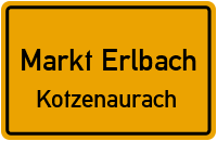Straßenverzeichnis Markt Erlbach Kotzenaurach