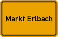 City Sign Markt Erlbach