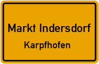 Straßenverzeichnis Markt Indersdorf Karpfhofen