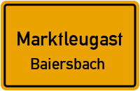 Straßenverzeichnis Marktleugast Baiersbach