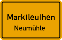 Straßenverzeichnis Marktleuthen Neumühle