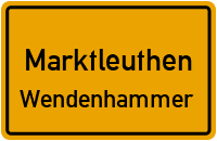 Straßenverzeichnis Marktleuthen Wendenhammer