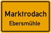 Straßenverzeichnis Marktrodach Ebersmühle