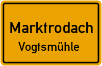 Straßenverzeichnis Marktrodach Vogtsmühle