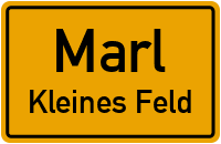 Protestraße in MarlKleines Feld
