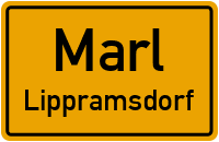 Lippramsdorfer Straße in MarlLippramsdorf