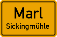 Straßenverzeichnis Marl Sickingmühle
