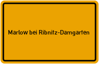 City Sign Marlow bei Ribnitz-Damgarten