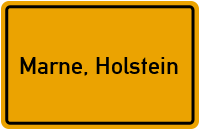 City Sign Marne, Holstein